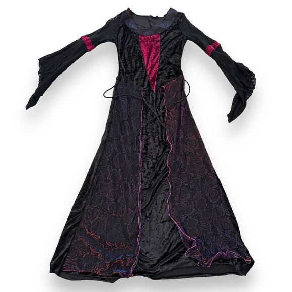 Halloween Dress Renaissance Maiden Vampire Gothic Costume Sz Small/Medium - Picture 10 of 13
